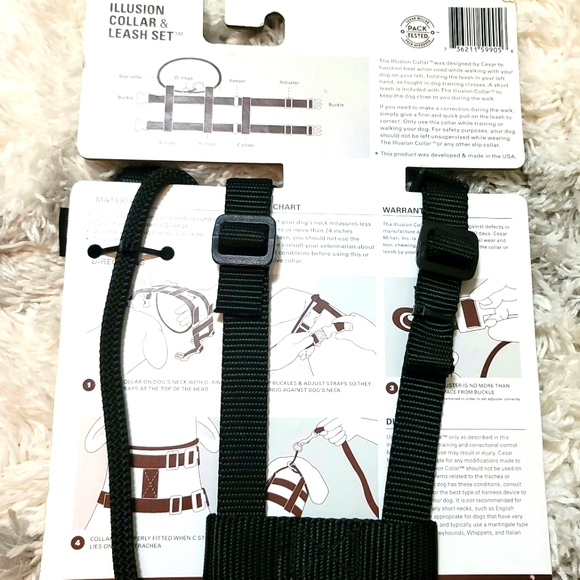 NWT Dog Whisperer with Cesar Millan Illusion Collar and Leash Set Size S - Picture 2 of 7